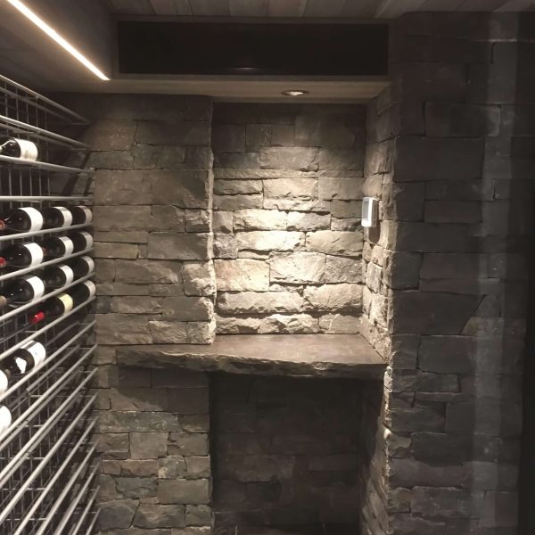 pierre naturelle collee